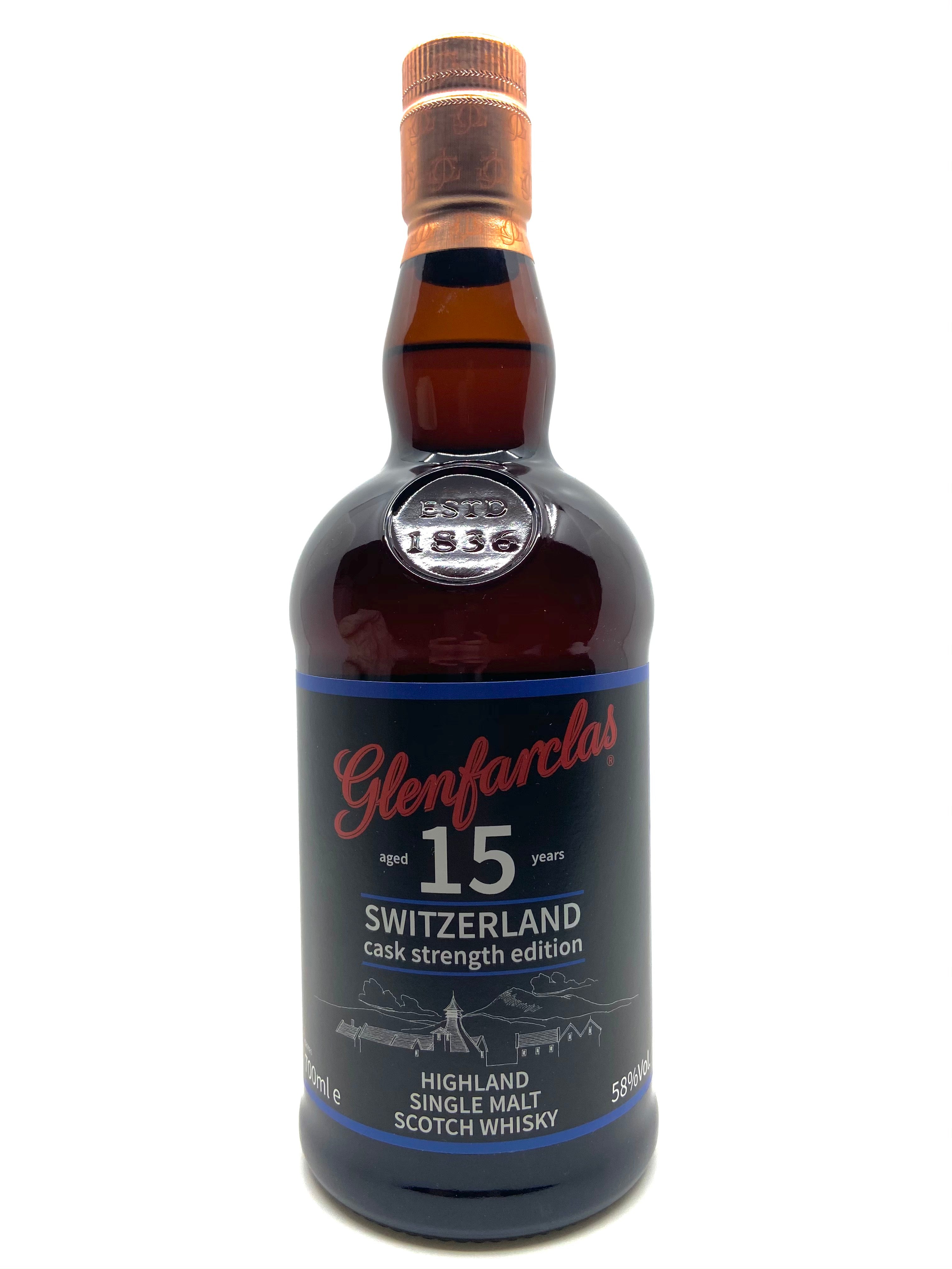 Glenfarclas 15 ans Switzerland Cask Strength Edition 58%