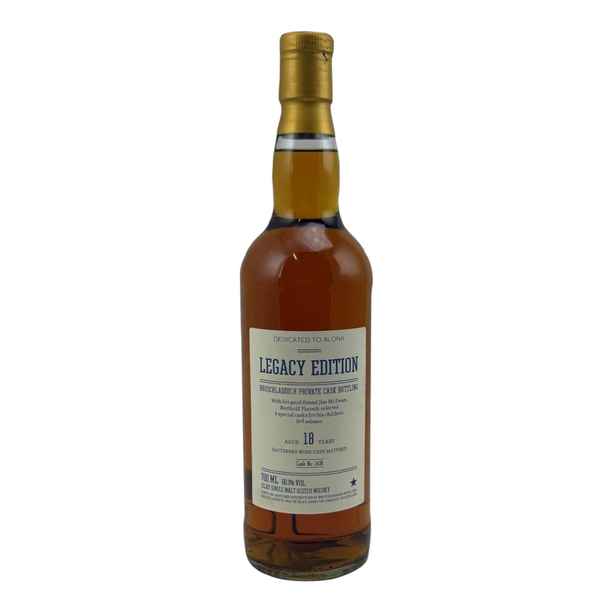 Bruichladdich 18 ans Legacy Edition 3rd Release 60,3%